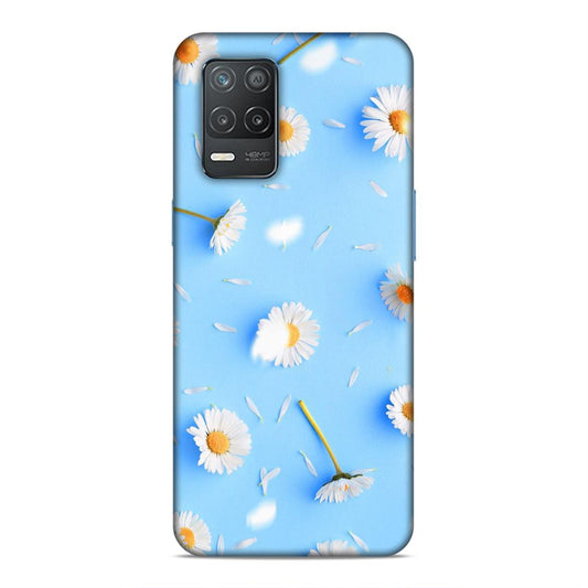 Floral In Sky Blue Hard Back Case For Realme 8 5G / 8s 5G / 9 5G / Narzo 30 5G