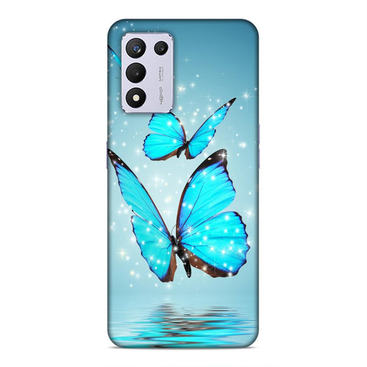 Blue Butterfly Hard Back Case For Realme 9 5G SE