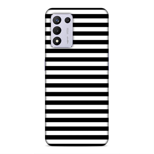 Black and White Line Hard Back Case For Realme 9 5G SE