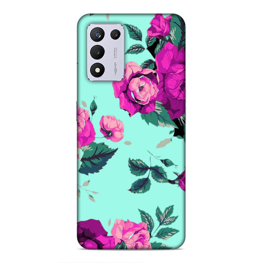 Pink Floral Hard Back Case For Realme 9 5G SE