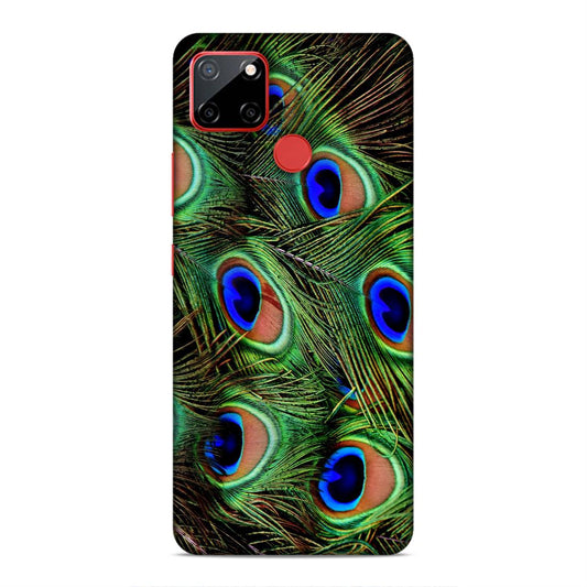 Peacock Feather Hard Back Case For Realme C12 / C25 / C25s / Narzo 20 / 30A