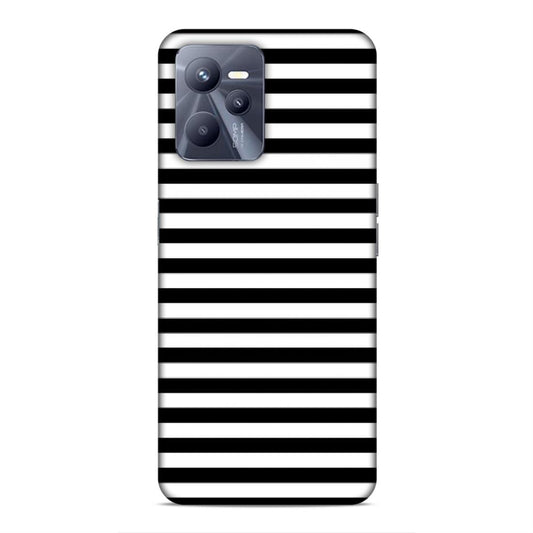 Black and White Line Hard Back Case For Realme C35