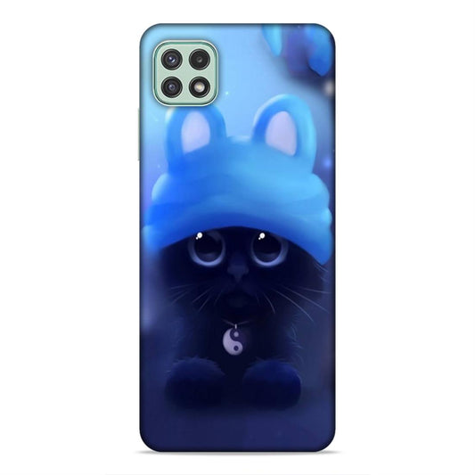 Cute Cat Hard Back Case For Samsung Galaxy A22 5G / F42 5G