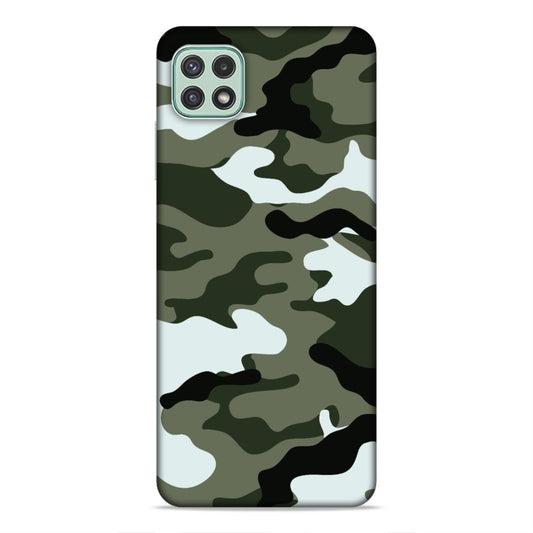 Army Suit Hard Back Case For Samsung Galaxy A22 5G / F42 5G