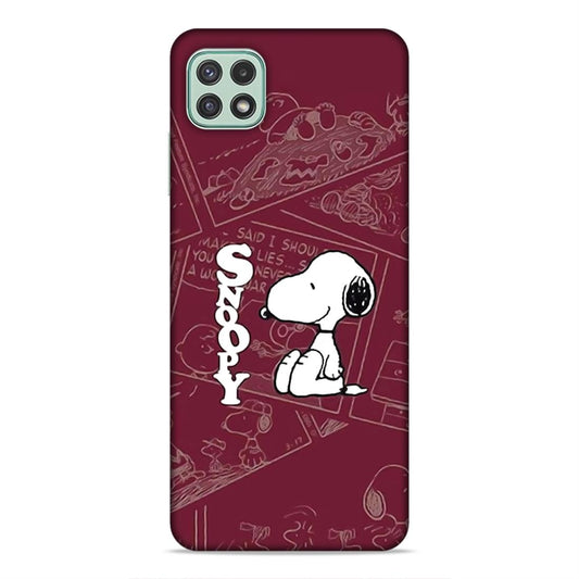 Snoopy Cartton Hard Back Case For Samsung Galaxy A22 5G / F42 5G