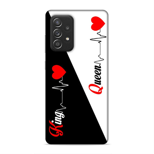 King Queen Love Hard Back Case For Samsung Galaxy A52 / A52s 5G