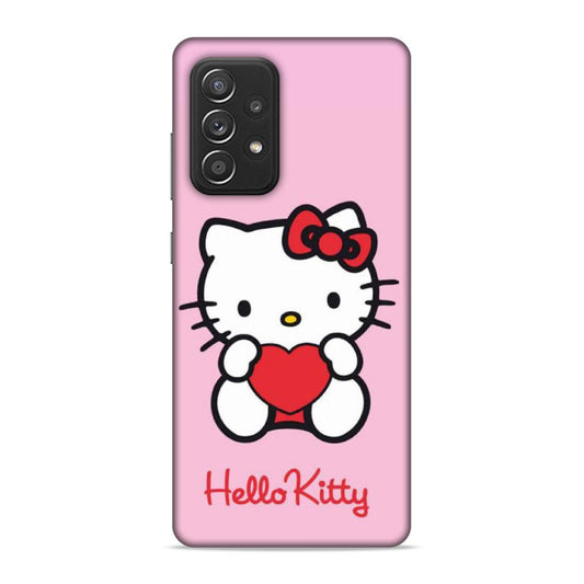 Hello Kitty in Pink Hard Back Case For Samsung Galaxy A52 / A52s 5G