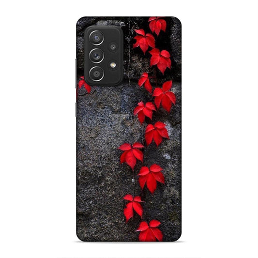 Red Leaf Series Hard Back Case For Samsung Galaxy A52 / A52s 5G