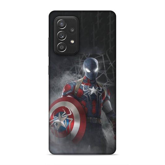 Spiderman With Shild Hard Back Case For Samsung Galaxy A52 / A52s 5G