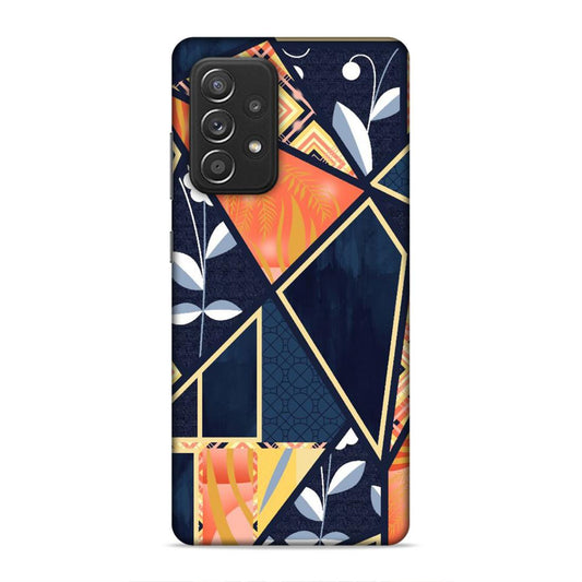Floral Textile Pattern Hard Back Case For Samsung Galaxy A52 / A52s 5G