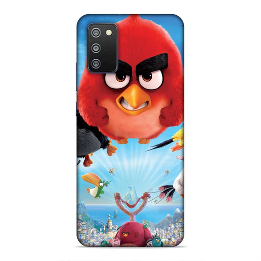 Flying Angry Bird Hard Back Case For Samsung Galaxy A03s / F02s / M02s