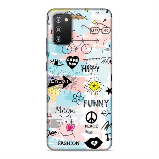 Quoted Hard Back Case For Samsung Galaxy A03s / F02s / M02s