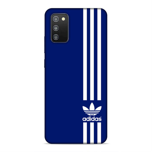 Adidas in Blue Hard Back Case For Samsung Galaxy A03s / F02s / M02s