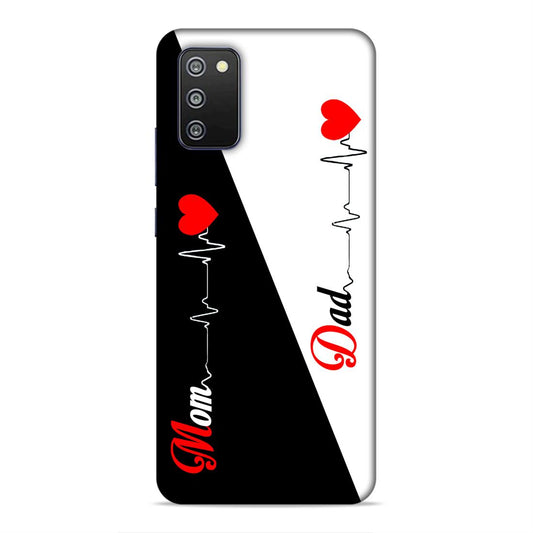 Love Mom Dad Hard Back Case For Samsung Galaxy A03s / F02s / M02s