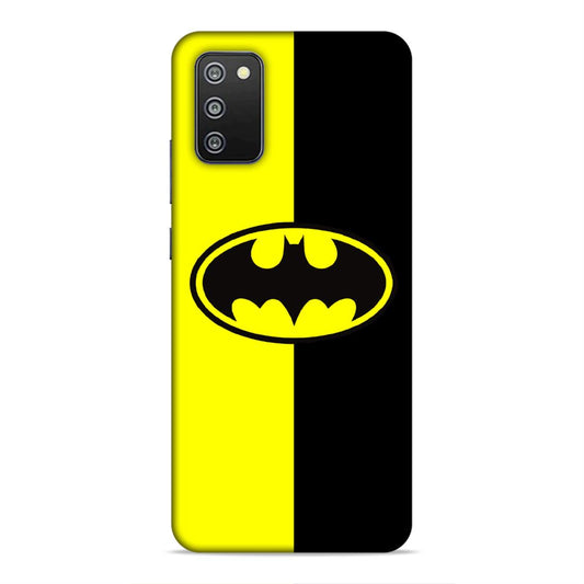 Batman Balck Yellow Hard Back Case For Samsung Galaxy A03s / F02s / M02s