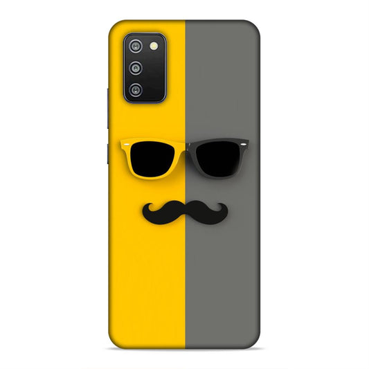 Spect and Mustache Hard Back Case For Samsung Galaxy A03s / F02s / M02s