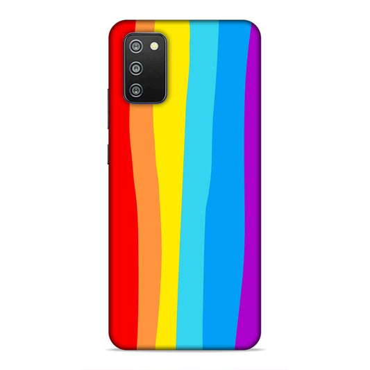 Rainbow Hard Back Case For Samsung Galaxy A03s / F02s / M02s