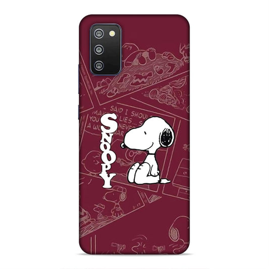 Snoopy Cartton Hard Back Case For Samsung Galaxy A03s / F02s / M02s