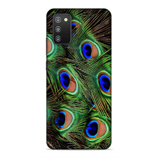 Peacock Feather Hard Back Case For Samsung Galaxy A03s / F02s / M02s