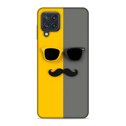 Spect and Mustache Hard Back Case For Samsung Galaxy A22 4G / F22 4G / M32 4G