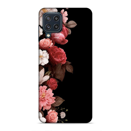 Floral in Black Hard Back Case For Samsung Galaxy A22 4G / F22 4G / M32 4G