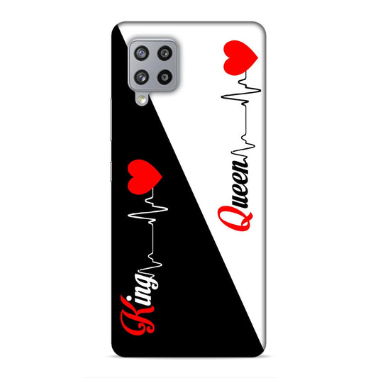 King Queen Love Hard Back Case For Samsung Galaxy M42 5G