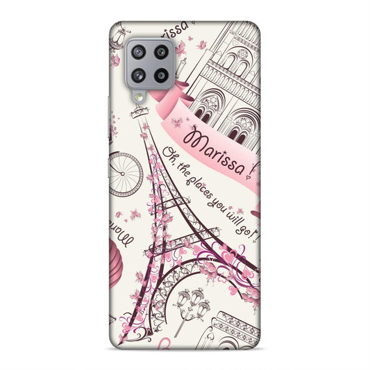Love Efile Tower Hard Back Case For Samsung Galaxy M42 5G