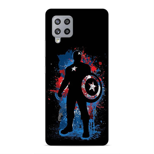 Black Captain America Hard Back Case For Samsung Galaxy M42 5G