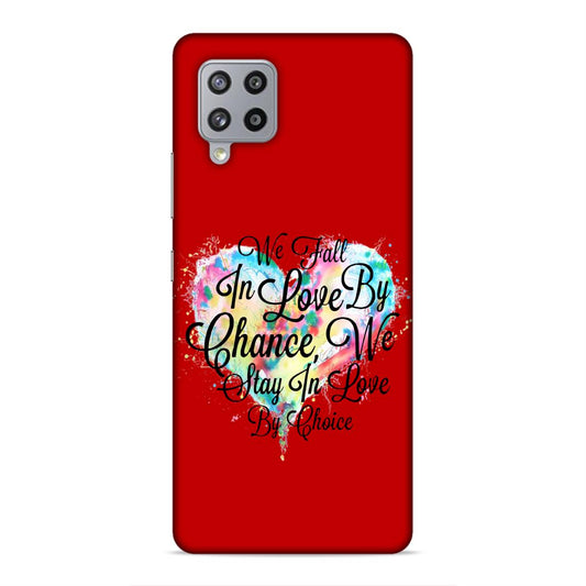 Fall in Love Stay in Love Hard Back Case For Samsung Galaxy M42 5G