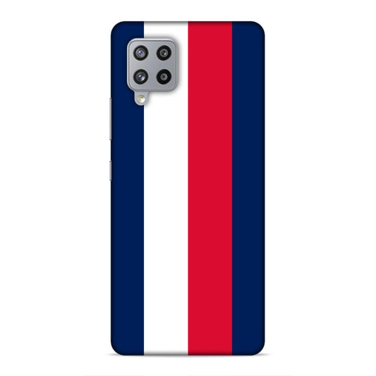 Blue White Red Pattern Hard Back Case For Samsung Galaxy M42 5G