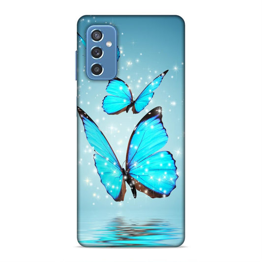 Blue Butterfly Hard Back Case For Samsung Galaxy M52 5G