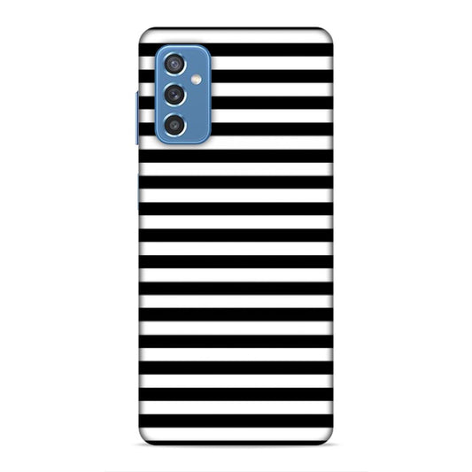 Black and White Line Hard Back Case For Samsung Galaxy M52 5G