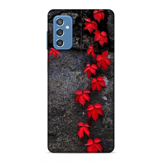 Red Leaf Series Hard Back Case For Samsung Galaxy M52 5G