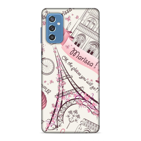 Love Efile Tower Hard Back Case For Samsung Galaxy M52 5G