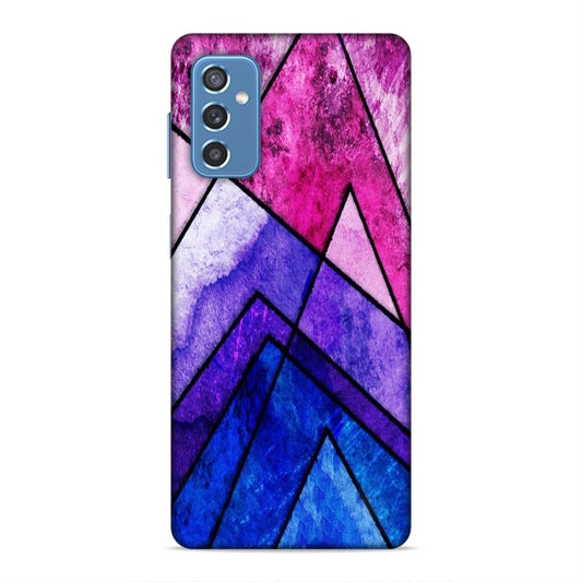 Blue Pink Pattern Hard Back Case For Samsung Galaxy M52 5G