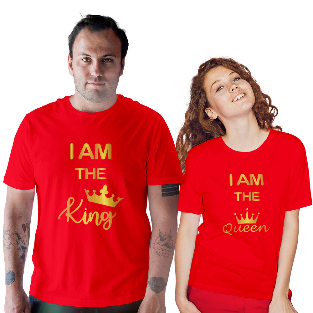 I am The King and I am The Queen Couple T-shirt