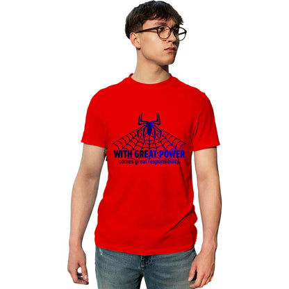 Great Power Comes Great Responsibility Printed Unisex Graphics T-shirt for Men and Women