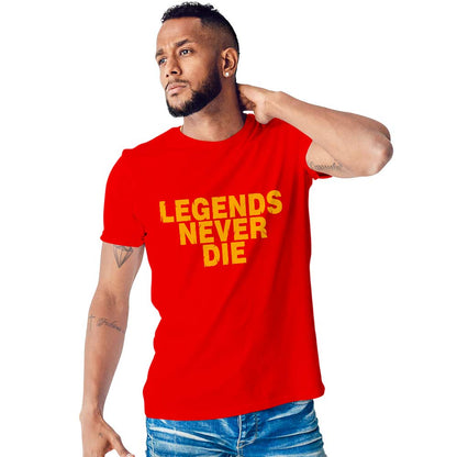 Legend Never Die Printed Unisex Graphics T-shirt for Men and Women