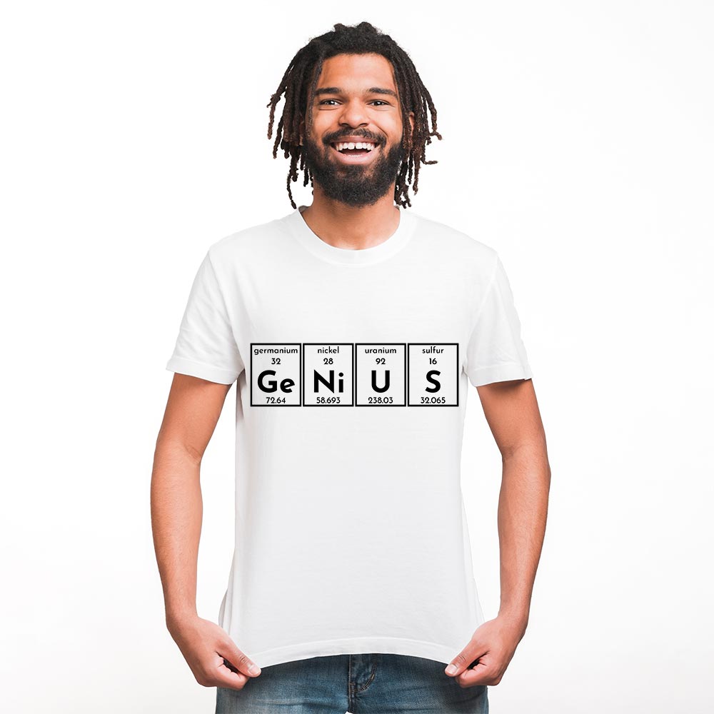 Genius Printed Unisex Graphics T-shirt for Men and Women