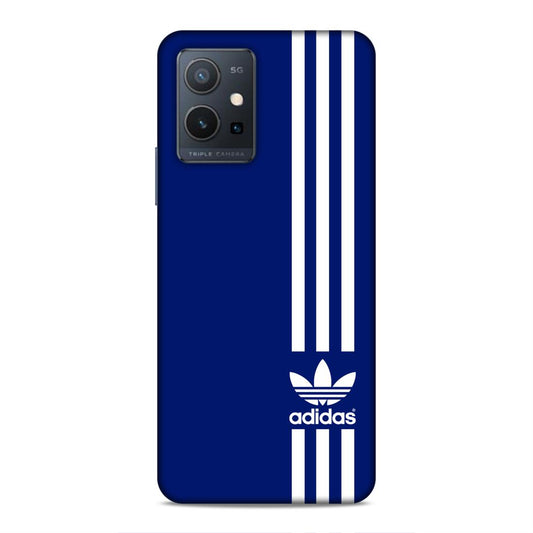 Adidas in Blue Hard Back Case For Vivo T1 5G / Y75 5G