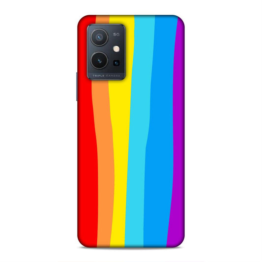 Rainbow Hard Back Case For Vivo T1 5G / Y75 5G