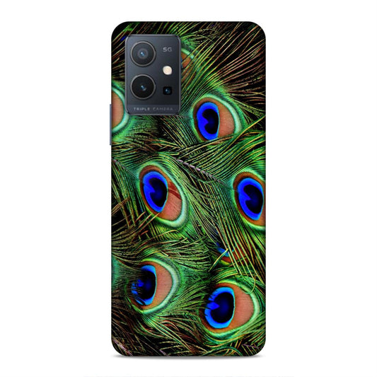 Peacock Feather Hard Back Case For Vivo T1 5G / Y75 5G