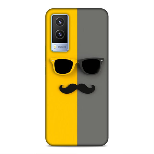 Spect and Mustache Hard Back Case For Vivo V21e 5G
