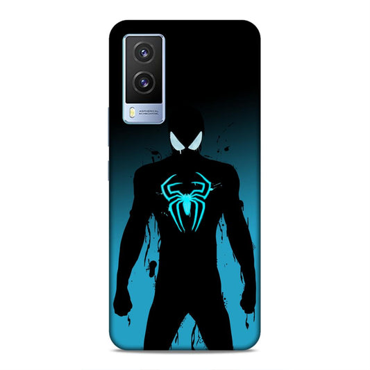 Black Spiderman Hard Back Case For Vivo V21e 5G