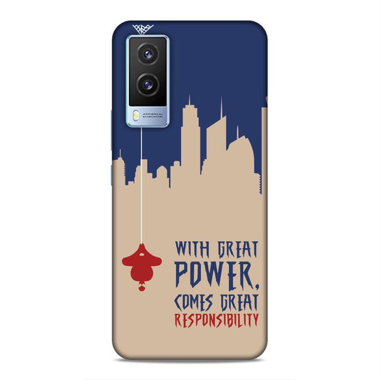 Great Power Comes Great Responsibility Hard Back Case For Vivo V21e 5G