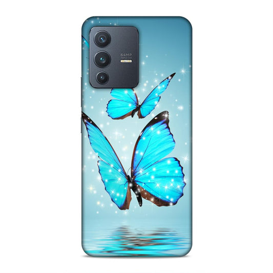Blue Butterfly Hard Back Case For Vivo V23 5G