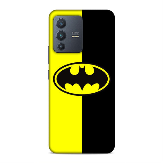Batman Balck Yellow Hard Back Case For Vivo V23 5G