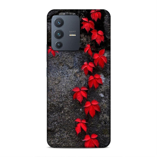 Red Leaf Series Hard Back Case For Vivo V23 5G