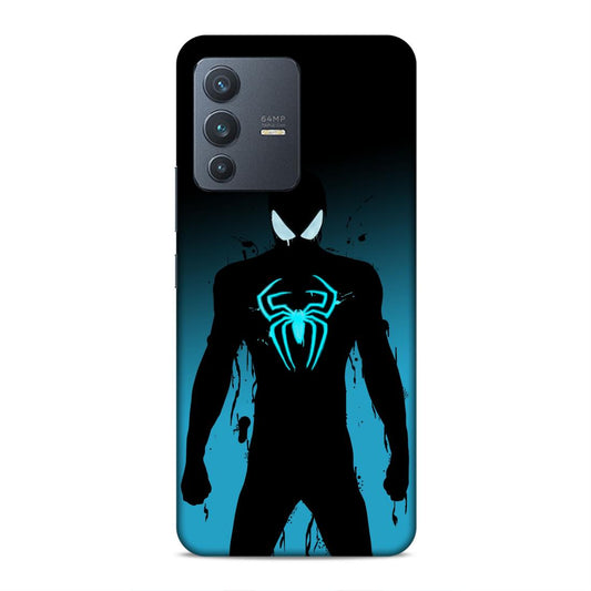 Black Spiderman Hard Back Case For Vivo V23 5G