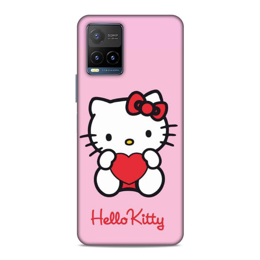 Hello Kitty in Pink Hard Back Case For Vivo Y21 2021 / Y21A / Y21e / Y21G / Y21s / Y21T / Y33T / Y33s